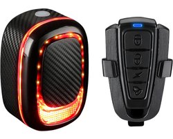 Loxure Fietsalarm 2.0 met Afstandsbediening en Bevestigingsset - 3D-sensor - 3 Geluidssterktes - Waterdicht - USB-C oplaadbaar - 2 Jaar Garantie