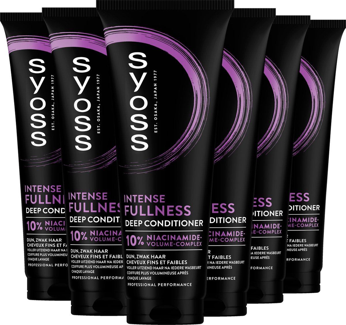 Syoss Fullness - Conditioner - Geeft Volume - Voeg Textuur Toe - Voordeelverpakking - 6x250 ml