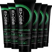 Syoss Max Hold - Haargel - Styling, Verzorging en Herstel - Intensieve Hold (48u) - Kortere Haartypes - Voordeelverpakking - 6x250 ml