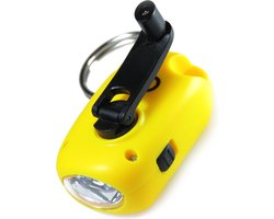 XCell opwindbare zaklamp - solar dynamo sleutelhanger - 2-LEDS