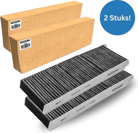 SQOON® Koolstoffilter - Geschikt Voor Bora PUAKF - Bora PURE - Bora X Pure - Bora S PURE 2 - Bora PURU - 2 Stuks