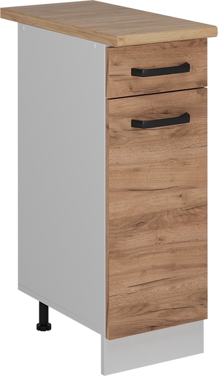 Vicco R-Line Keukenonderkast – 30 cm WB Eik Krachtige eik goud Goudkleurig Eiken/Wit