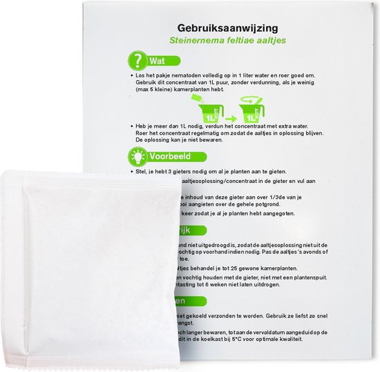 Aaltjes om rouwvliegjes te bestrijden