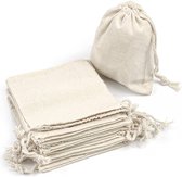 50 pièces - sacs en coton - Emballages cadeaux - avec cordon de serrage réglable - sac cadeau - sacs en tissu pour l'artisanat - sac en tissu pour le matériel de peinture - sac d'anniversaire - sac cadeau - sac de remerciement