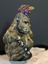 Goodyz - Animaux de la jungle - Gorilla - Buste de Gorilla - Crête de coq - Bronze -