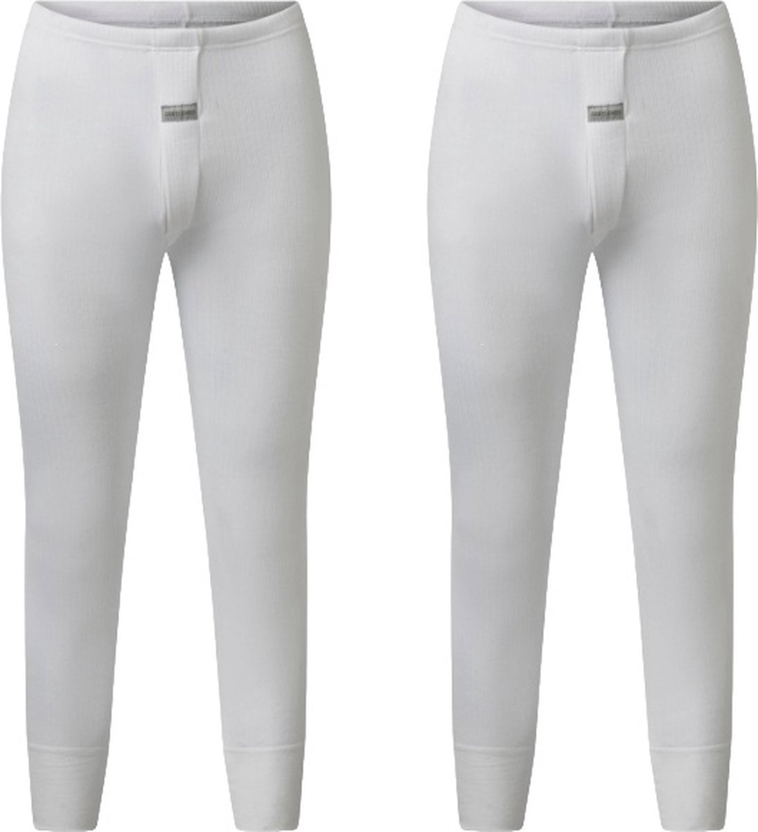 Gentlemen - 2 heren thermobroeken - 50% polyester en 50% modal - wit - maat XXL