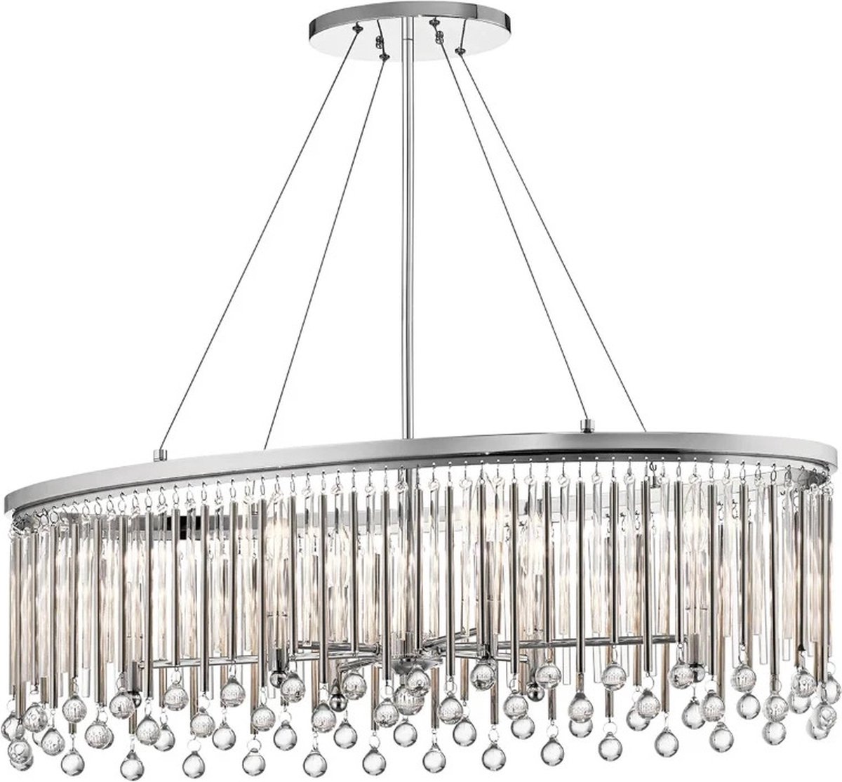 Kichler LED Kroonluchter | 6X E14 Max 60W | Dimbaar | Polished Chrome