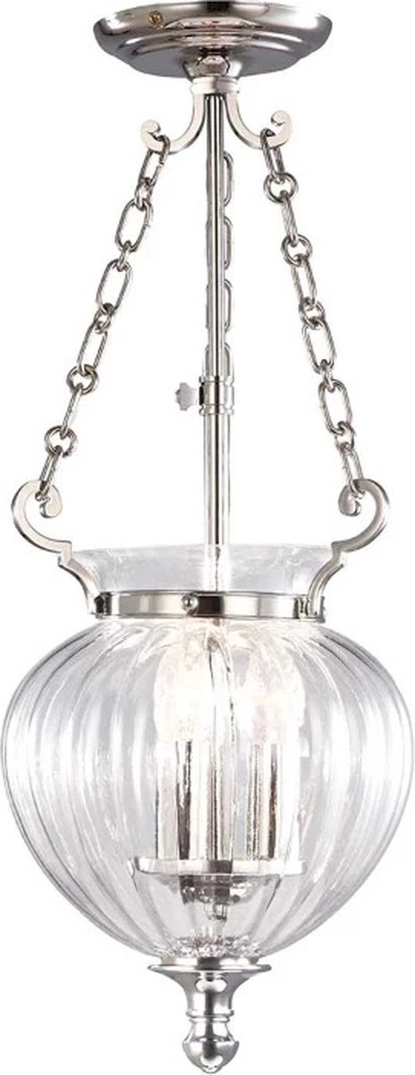 Elstead Lighting LED Hanglamp Finsbury Park | 3X E14 Max 60W | Dimbaar | Polished Nickel
