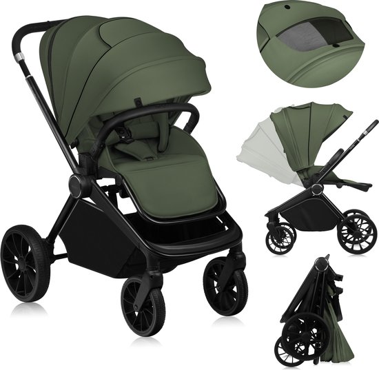 Lionelo Mika Plus Kinderwagen Lichtgewicht met XXL Kap