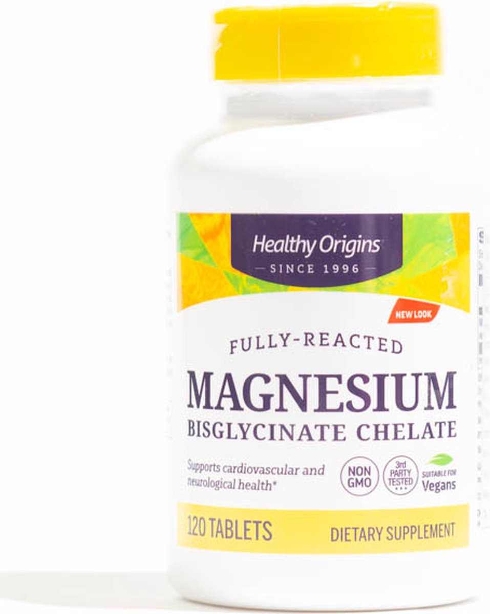 Goedkoopste Healthy Origins Magnesium Bisglycinaat 120 tabletten