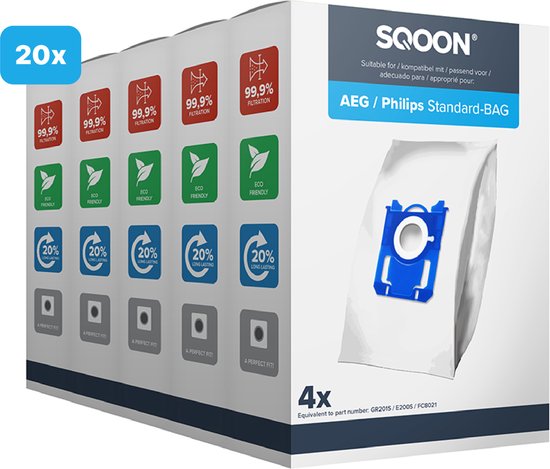 10 Sacchetto Aspirapolvere + 1 Filtro Hepa Adatto Per AEG VX8-1-&Ouml;KO (X