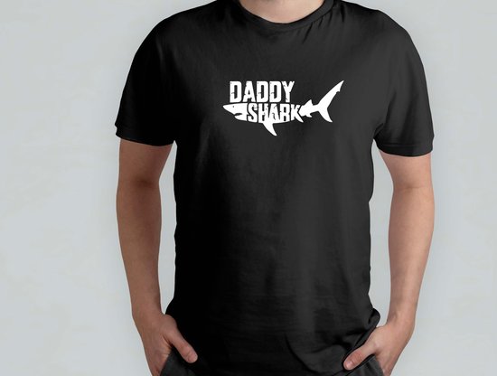 Daddy Shark - T Shirt - BestDad - DadLife - SuperDad - CoolDad - BestePapa - PapaLeven - SuperPapa - CoolePapa