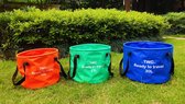 TWC Opvouwbare emmer SET : 16L-23L-30L - wasbak - emmer - camping - afwasteil