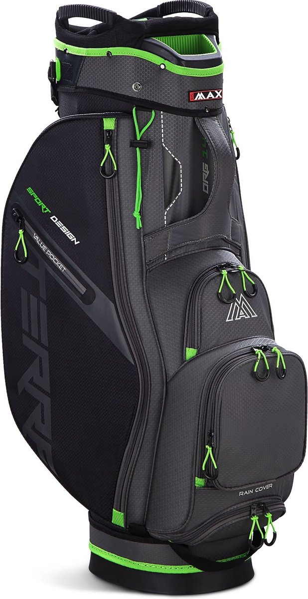 Big Max Terra Sport Golftas - Cartbag - Grijs Lime van Merkloos — afbeelding 2
