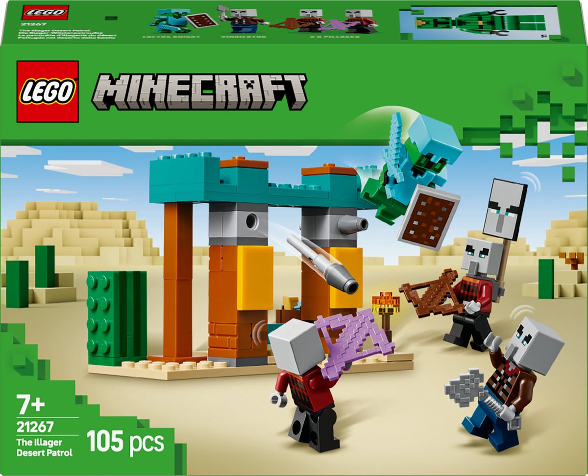 LEGO Minecraft De Illagers in de woestijn gamingset voor kinderen  21267
