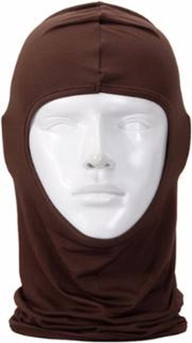 New Age Devi Bivakmuts voor Snowboarden Skin Wielrennen Schaatsen Nekwarmer One Bruin