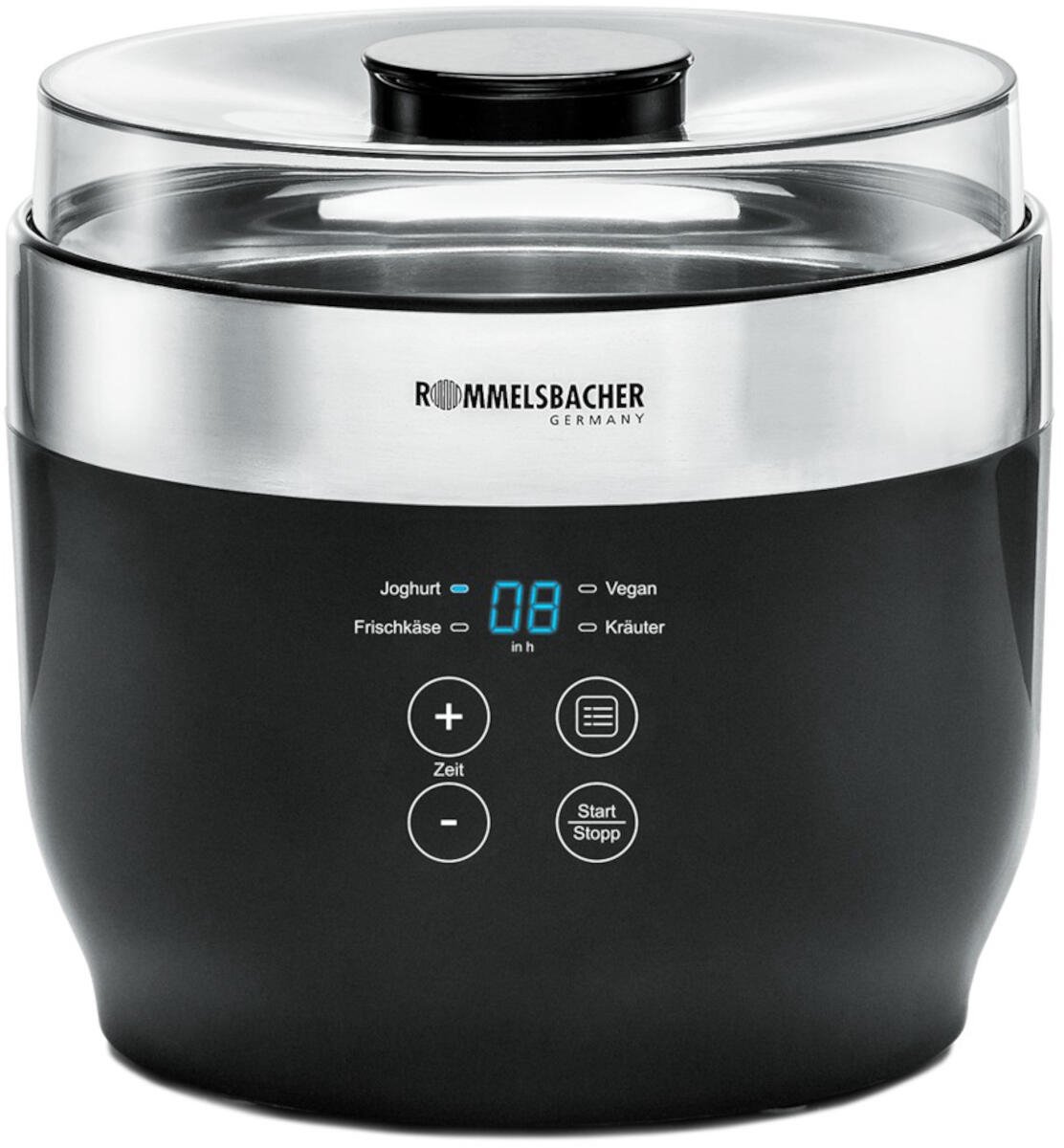 Rommelsbacher JG 80 yogurt maker 1,2 l Hüttenkäse, Yoghurt 20 W