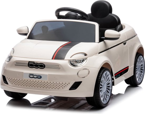 Elektrische kinderauto Fiat 500 met afstandsbediening