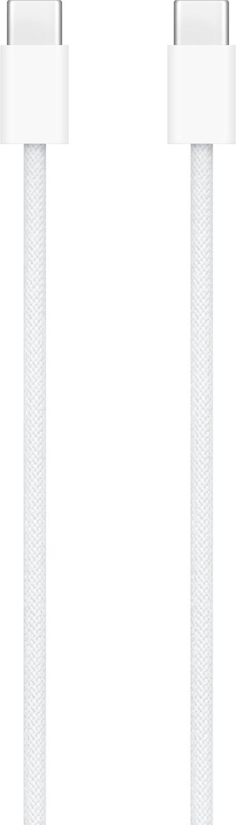 USB-C naar USB-C kabel 2m 60W snelladen Power Delivery MacBook iPhone Samsung USB-C data wit - Afbeelding 2
