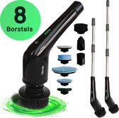 Skrub Elektrische Schoonmaakborstel - Schrobborstel met steel voor Badkamer - 8 opzetstukken