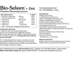 Pharma Nord Bio Seleen & Zink - 2 x 90 tabletten - 90 stuks