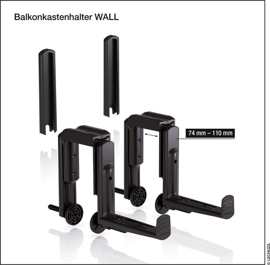 Lechuza Balconera Color 50 virágláda palaszürke 50 cm x 19 cm vásárlása