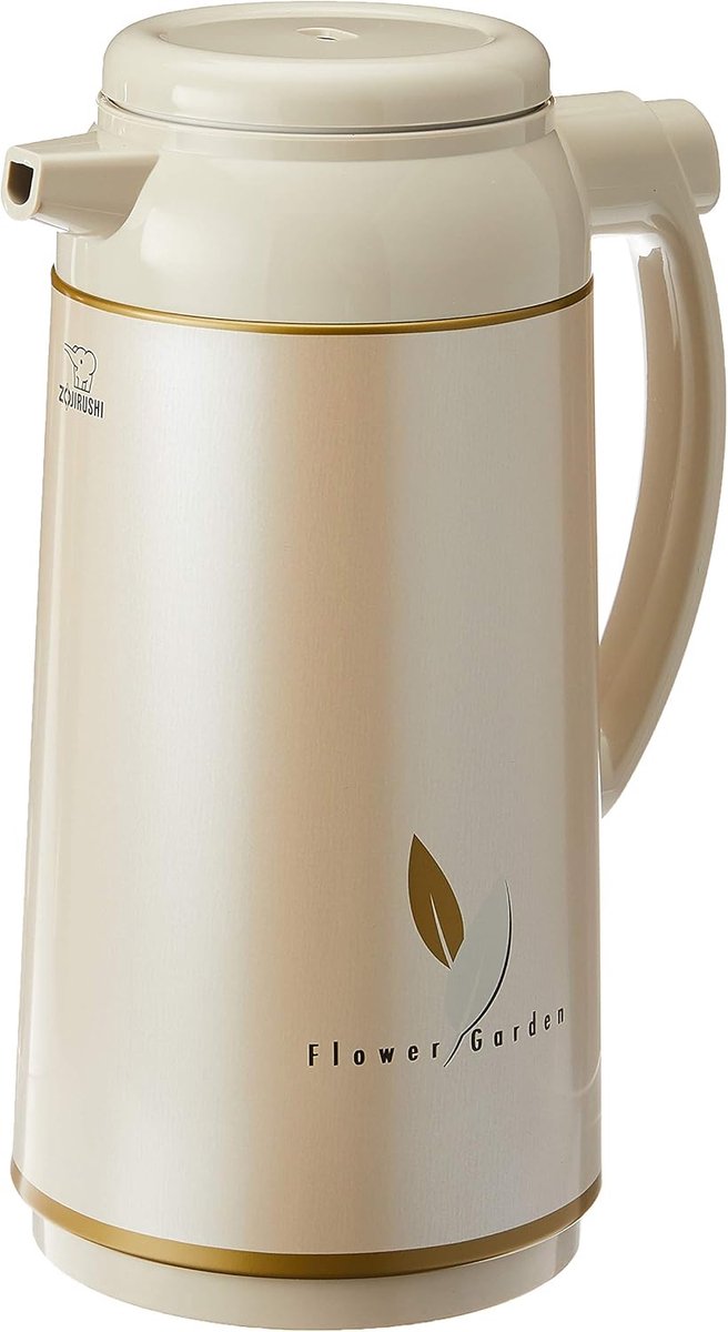 Zojirushi Isoleerkan met Glazen Binnen Fles - Drukknop - Beige - 1,9L