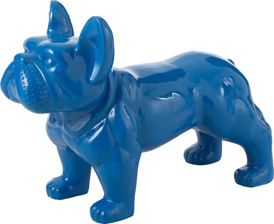 J-Line Lampe In Form Einer Weißen Bulldogge | Poly-Material | 29 Cm Hoch | Mit E14 Sockel