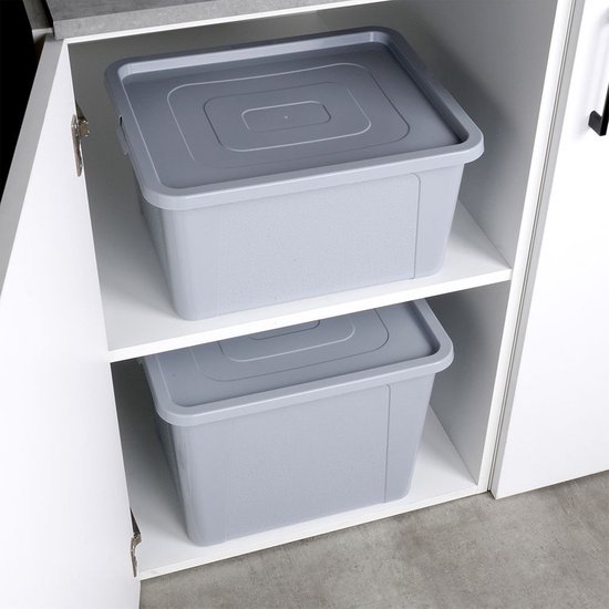 Opbergbox 20 / 30 l 2 stuks - Opbergdoos - Opslag Container | bol