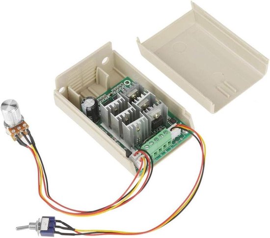 DollaTek DC-motortoerentalregelaar, printplaat, 3V-35V, 5A, PWM-regelaar, traploze DC 3V 6V 12V 24V 35V variabele spanningsregelaar dimmer-regelaar schakelen opbouw met led-display en