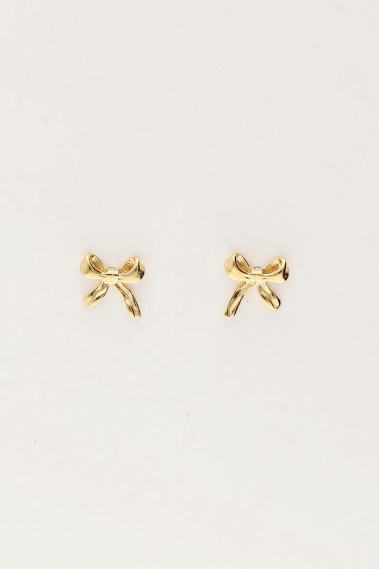Kleine strikjes studs - My Jewellery Oorbellen
