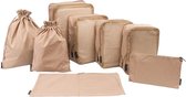 Bol.com Roamwell Compressie Packing Cubes - 8 stuks - Koffer Organizer Set - Compression Packing Cubes voor Baggage & Backpack -... aanbieding