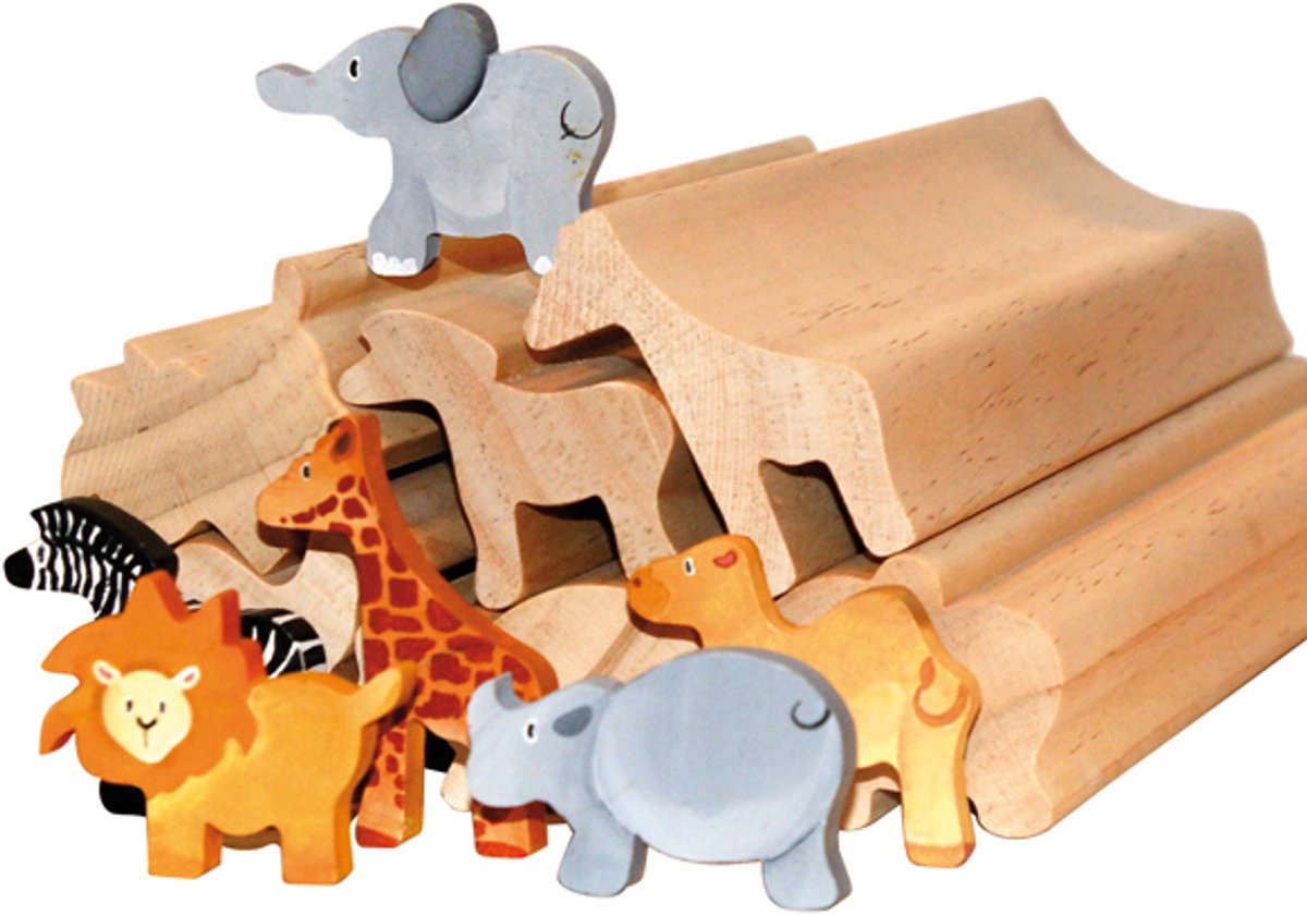 Eduplay houten dierenstokken knutselset - decoratie en creatief speelgoed.