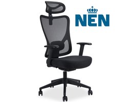 Novitaa Bureaustoel - Ergonomische Bureaustoel - Office Chair - Volwassenen - Verstelbaar - Hoofdsteun - Zwart Novitaa Bureaustoel - Ergonomische Bureaustoel - Office Chair - Volwassenen - Verstelbaar - Hoofdsteun - Zwart