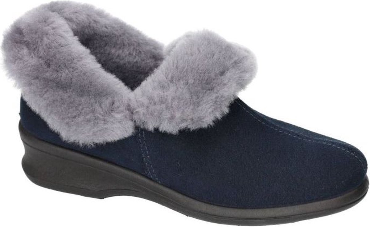 Rohde -Dames - blauw donker - pantoffels - maat 38.5