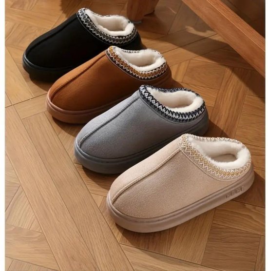 Mishansha Warme comfortabele pantoffels voor dames en heren, antislip