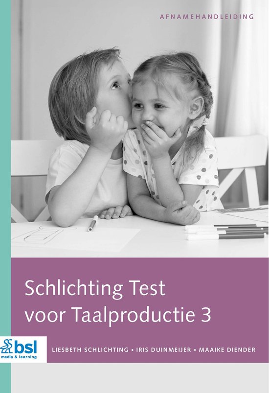Schlichting Test voor Taalproductie 3 Afnamehandleiding - cover