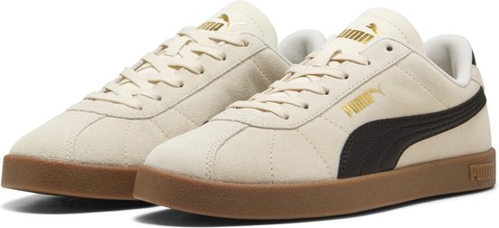 PUMA Puma Club II Baskets pour femmes unisexes - Alpine Snow - PUMA Noir - PUMA Or