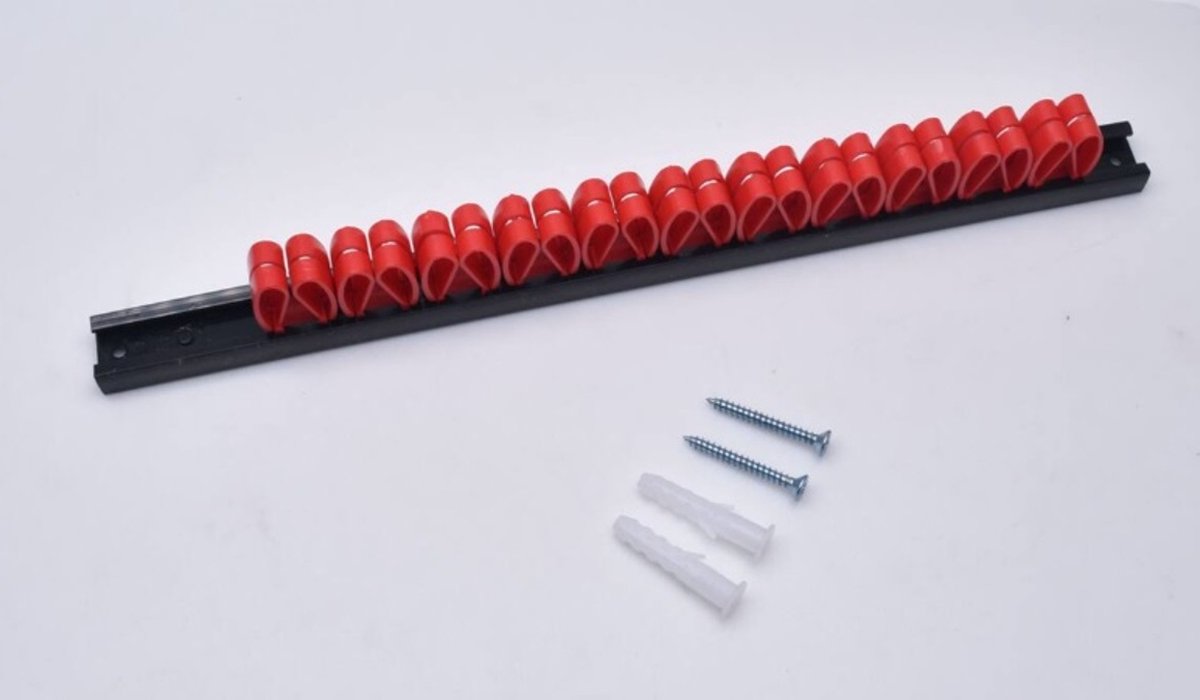 Benson Gereedschapshouder met 22 lussen - wandmontage - 295 mm
