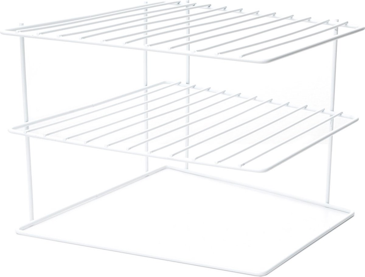 Asir - Keuken Organisator - Wit - 24,5 x 24,5 x 19,5 cm