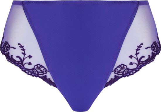 Culotte Taille Haute Lise Charmel Splendeur Soie - Taille FR 4/EUR 44/ US XL - Couleur Grenat - Neuf Avec Étiquettes