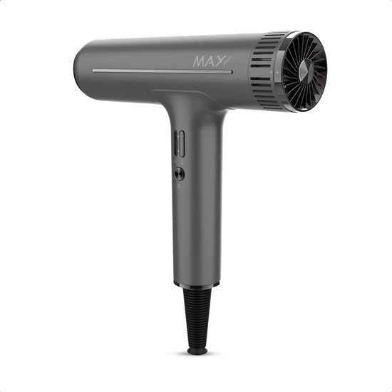 Max Pro Infinity Föhn 2100W - Inclusief Diffuser & Twee Mondstukken - Professionele Haardroger - Dryer - Reisfohn - Geschikt voor Krullen - Alle Haartypes - Versnelde Droogtijd - Verminderd Haarbeschadiging