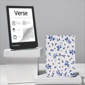 Bol.com PocketBook Verse Bright Blue + Bloemen PocketBook hoesje aanbieding