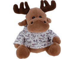Pluche rendier met trui, 20 cm