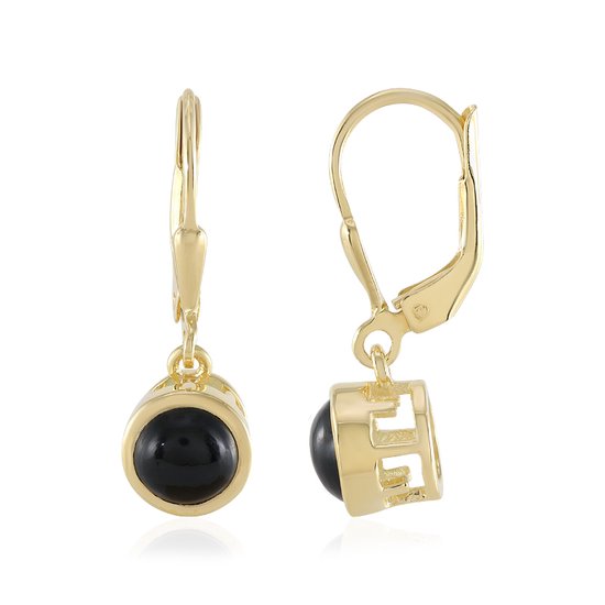 925 Sterling zilveren zwarte Onyx en kristallen | Zilveren Edelsteen