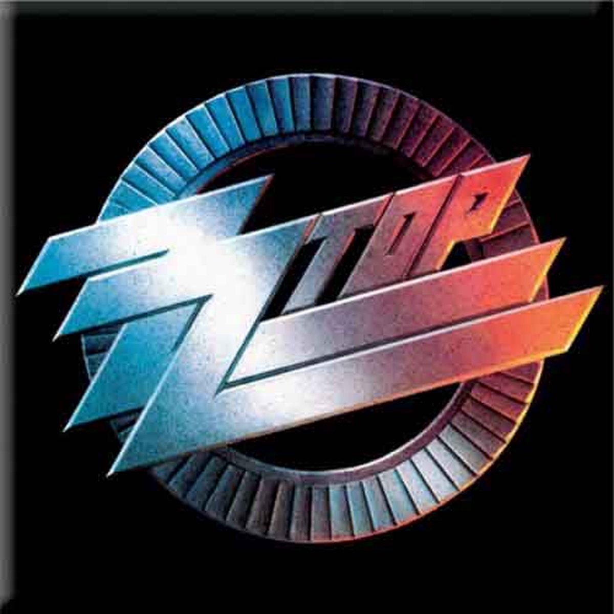 ZZ Top - Circle - Koelkast Magneet - 7.5 x 7.5 cm