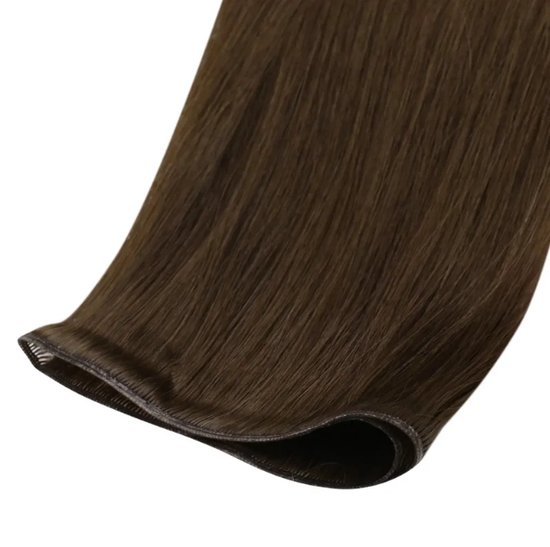 LUXEXTEND Genius Weave | Genius Weft | Kleur #2 | Human hair extensions | Flat Weave | 50 cm - 50 gram | Remy Sorted & Double Drawn | Haarstuk | Haar Extensions | Echt Haar | Weave Hairextensions Bundels | Weft Haar | Haarverlenging
