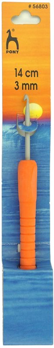 Pony - easy grip / soft grip haaknaalden - 1 stuks met haaknaald dikte 3mm