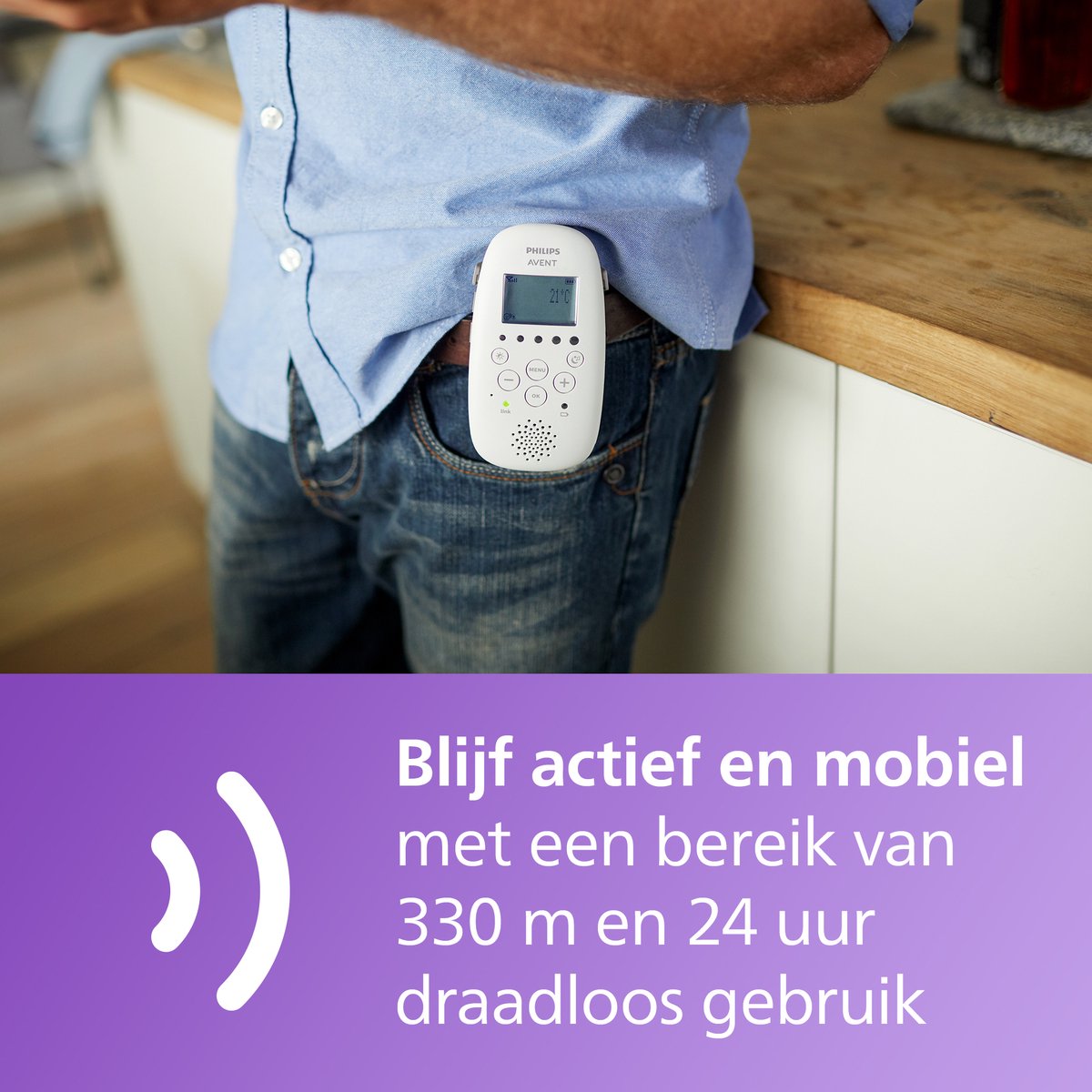 Afbeelding 2 van Philips Avent SCD733/26 DECT babyfoon