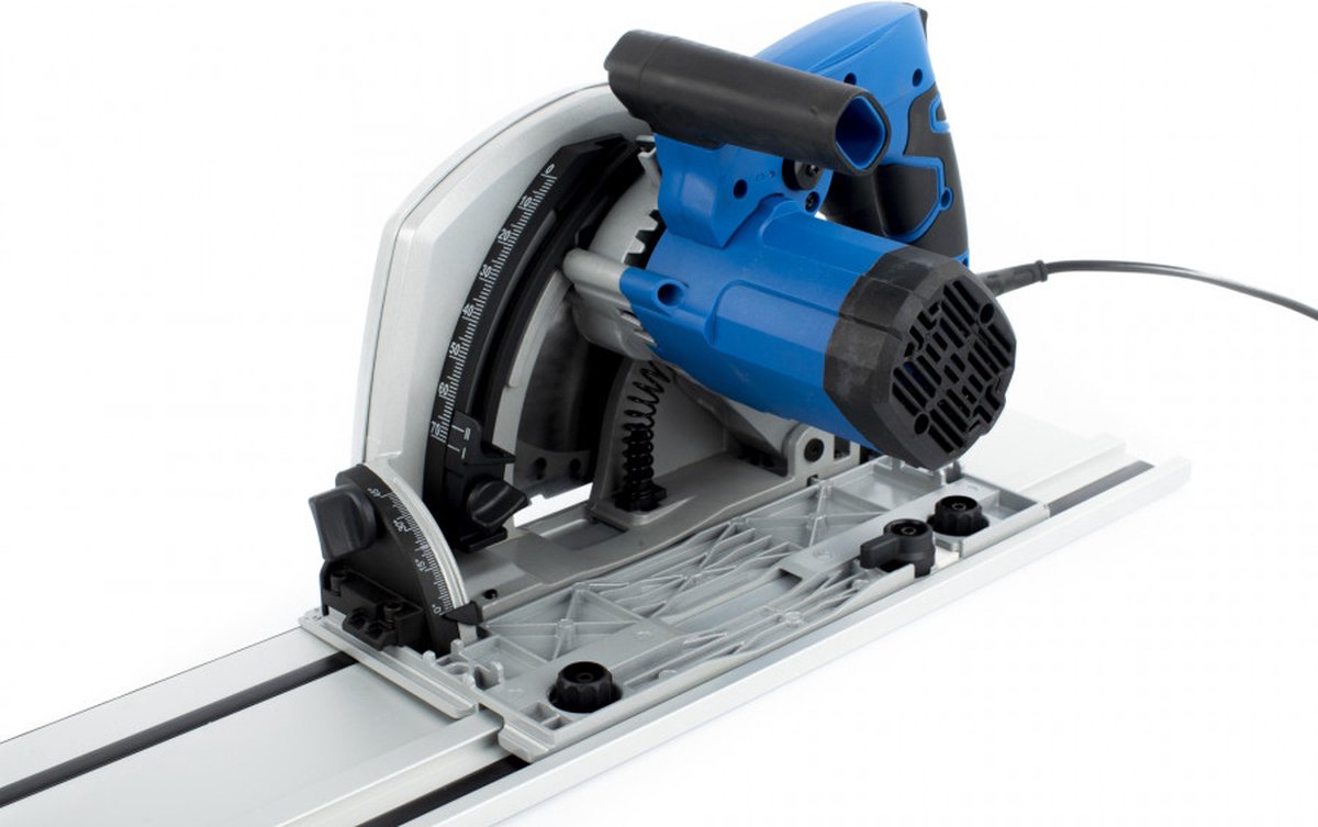 Borg Invalzaag - Cirkelzaag - 1400 Watt - 190 mm zaagblad - inclusief geleiderail 2 x 70 cm - regelbaar toerental 2200 - 5200 omw./min. – foto 4